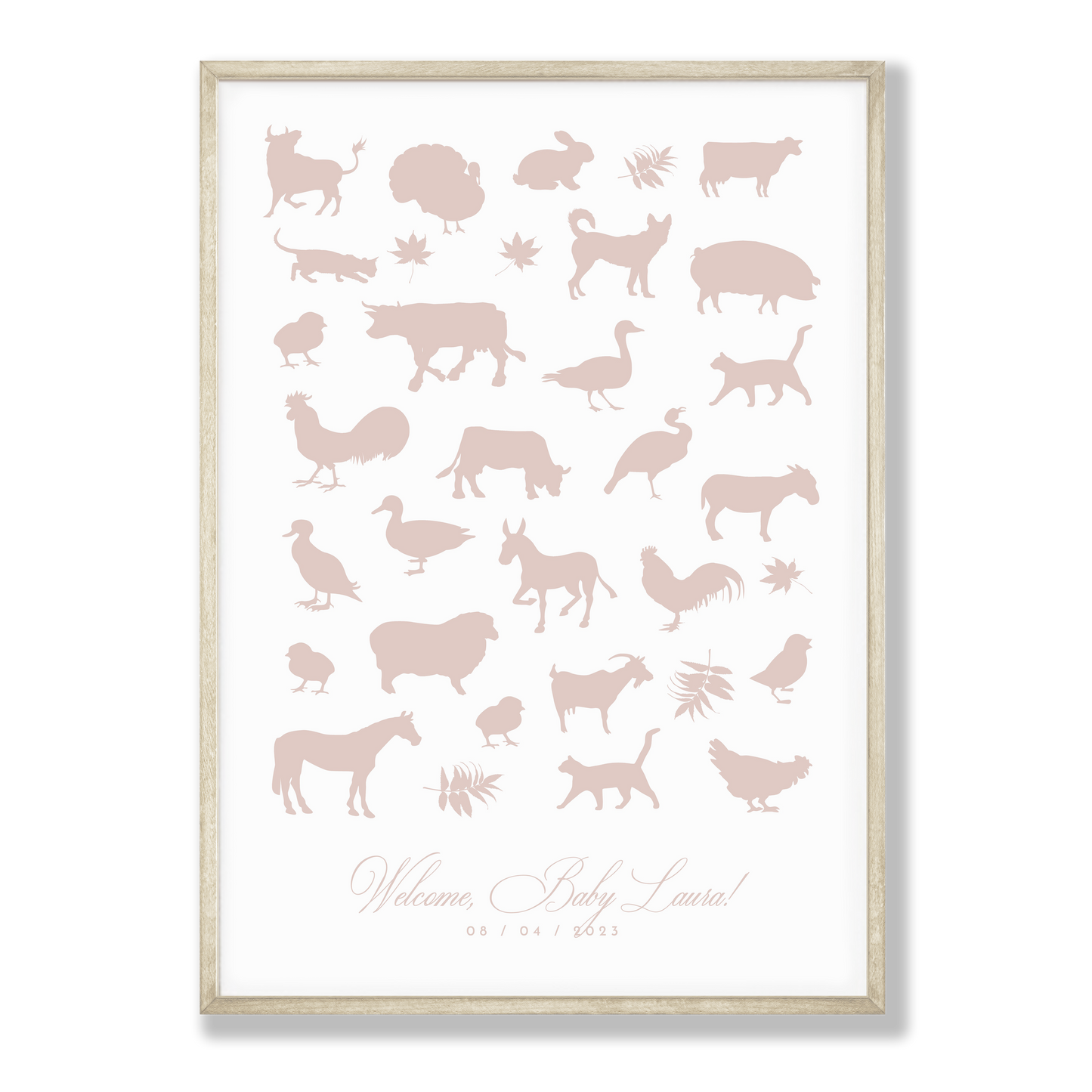 Guestbook Poster - Farm Animals